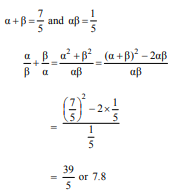 If a and ß are the zeroes of the polynomial